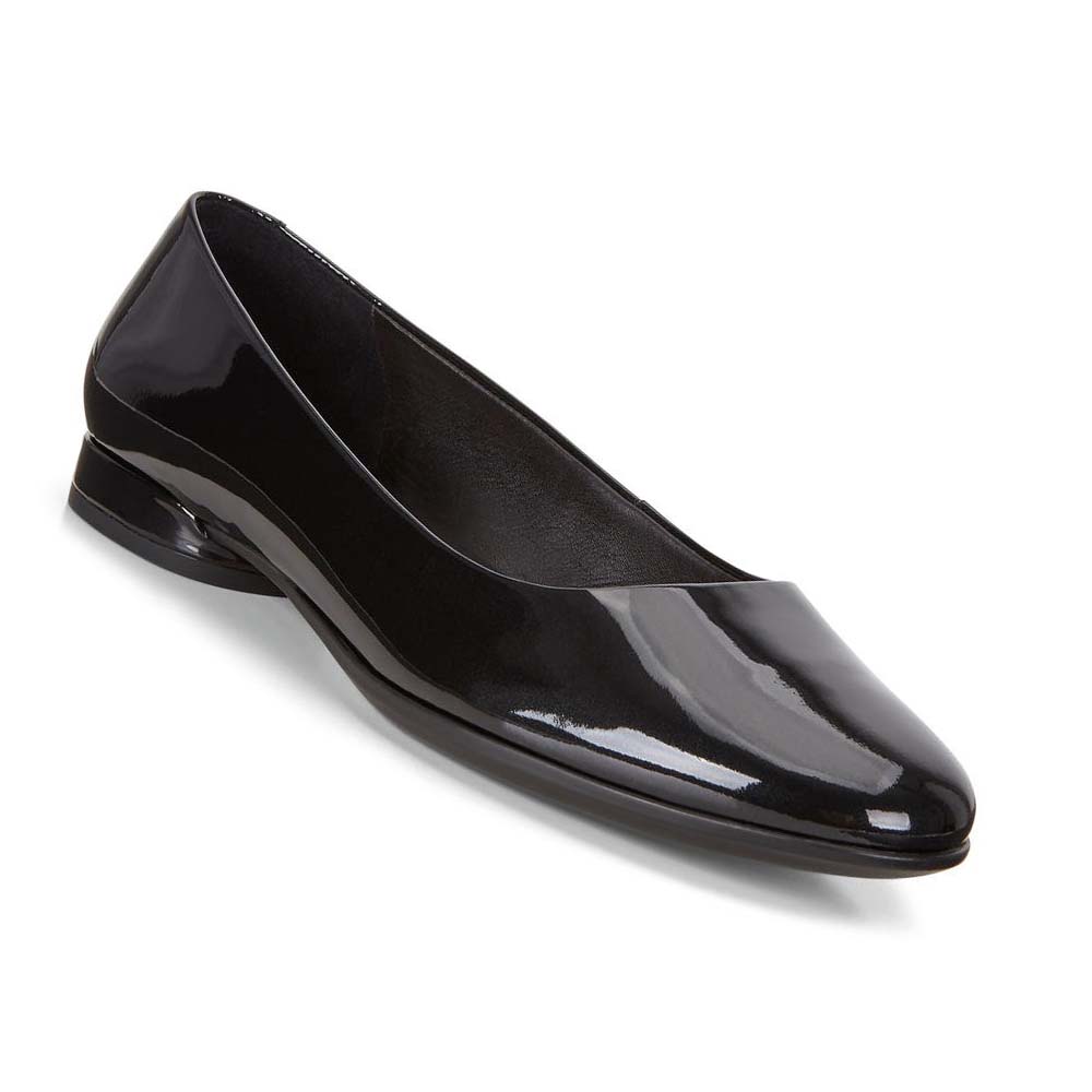 Ecco Anine Ballerina Pensko Dame Svarte | NO 95CTV